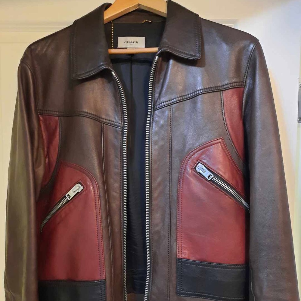 Coach Tri-Color Bomber Jacket